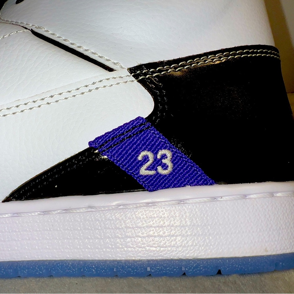 Air Jordan Fadeaway "White/ Black Concord" "BRAND NEW" men size 12 - Picture 7 of 12